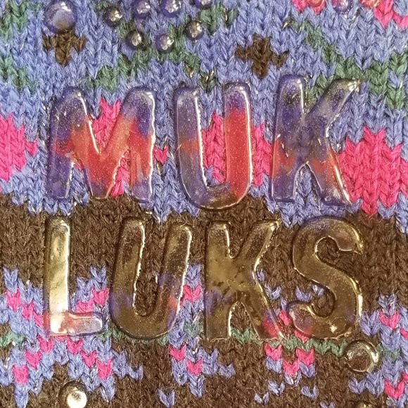 NWT MukLuks Shea Butter Cabin Socks Size L/XL (8.5-11) - Picture 7 of 9